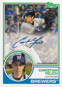 2018 Topps Update - 1983 Topps Baseball 35th Anniversary Autographs #83A-CY Christian Yelich Front