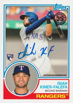 2018 Topps Update - 1983 Topps Baseball 35th Anniversary Autographs #83A-IK Isiah Kiner-Falefa Front