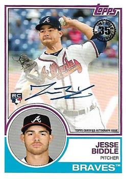 2018 Topps Update - 1983 Topps Baseball 35th Anniversary Autographs #83A-JS Jesse Biddle Front