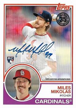 2018 Topps Update - 1983 Topps Baseball 35th Anniversary Autographs #83A-MM Miles Mikolas Front