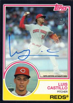 2018 Topps Update - 1983 Topps Baseball 35th Anniversary Autographs Black #83A-LC Luis Castillo Front