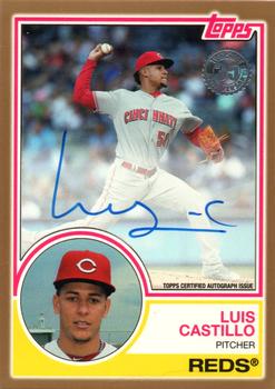 2018 Topps Update - 1983 Topps Baseball 35th Anniversary Autographs Gold #83A-LC Luis Castillo Front
