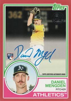 2018 Topps Update - 1983 Topps Baseball 35th Anniversary Autographs Red #83A-DN Daniel Mengden Front