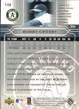 2005 Upper Deck #142 Bobby Crosby Back