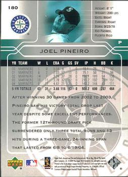 2005 Upper Deck #180 Joel Pineiro Back