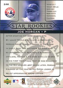 2005 Upper Deck #246 Joe Horgan Back