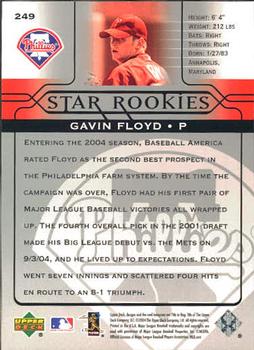 2005 Upper Deck #249 Gavin Floyd Back