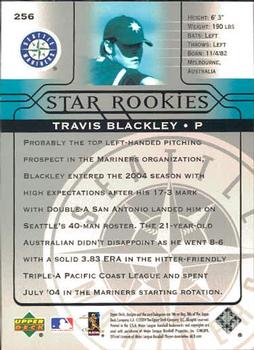 2005 Upper Deck #256 Travis Blackley Back