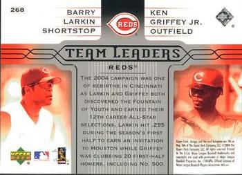 2005 Upper Deck #268 Barry Larkin / Ken Griffey Jr. Back