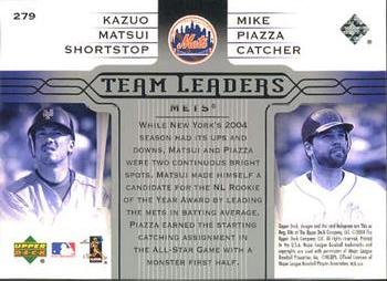 2005 Upper Deck #279 Kazuo Matsui / Mike Piazza Back