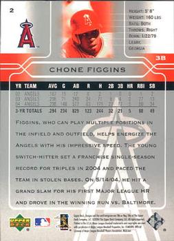 2005 Upper Deck #2 Chone Figgins Back