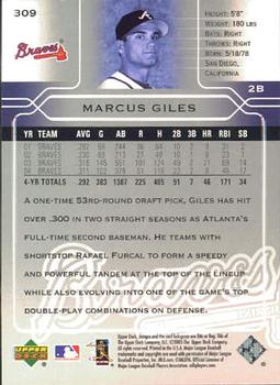 2005 Upper Deck #309 Marcus Giles Back