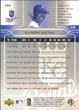 2005 Upper Deck #356 Ruben Gotay Back