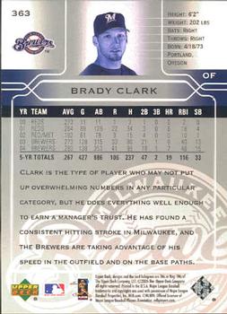 2005 Upper Deck #363 Brady Clark Back