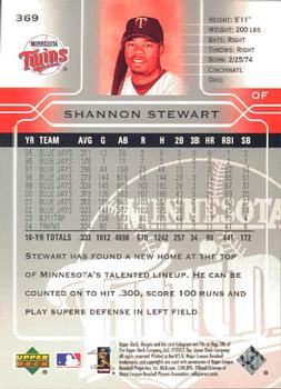 2005 Upper Deck #369 Shannon Stewart Back