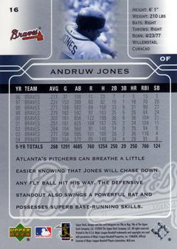 2005 Upper Deck #16 Andruw Jones Back