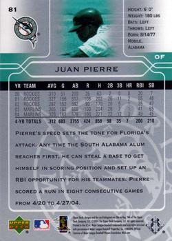 2005 Upper Deck #81 Juan Pierre Back