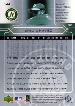 2005 Upper Deck #144 Eric Chavez Back