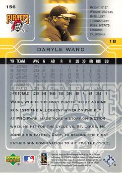 2005 Upper Deck #156 Daryle Ward Back