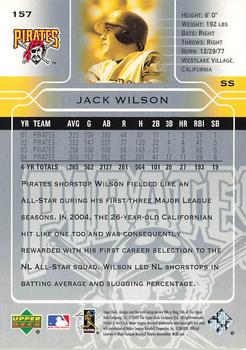 2005 Upper Deck #157 Jack Wilson Back