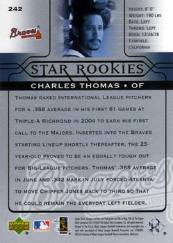 2005 Upper Deck #242 Charles Thomas Back