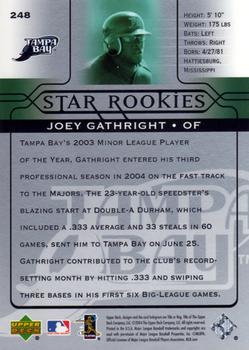 2005 Upper Deck #248 Joey Gathright Back