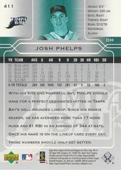 2005 Upper Deck #411 Josh Phelps Back