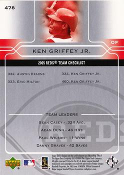 2005 Upper Deck #478 Ken Griffey Jr. Back