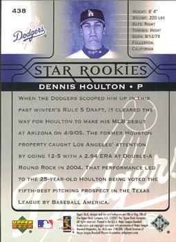 2005 Upper Deck #438 Dennis Houlton Back