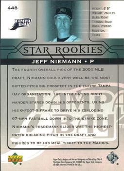 2005 Upper Deck #448 Jeff Niemann Back
