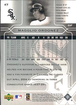 2005 Upper Deck #47 Magglio Ordonez Back