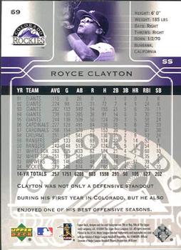 2005 Upper Deck #69 Royce Clayton Back