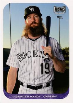 2018 Topps Archives Snapshots #AS-CB Charlie Blackmon Front