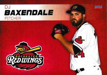 2018 Choice Rochester Red Wings #3 DJ Baxendale Front