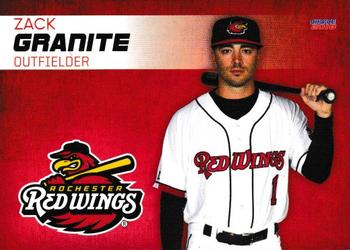 2018 Choice Rochester Red Wings #12 Zach Granite Front