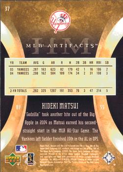 2005 Upper Deck Artifacts #37 Hideki Matsui Back