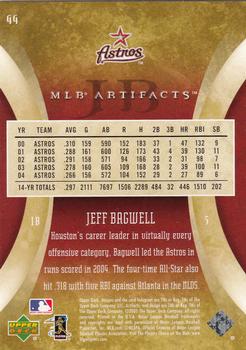 2005 Upper Deck Artifacts #44 Jeff Bagwell Back