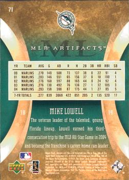 2005 Upper Deck Artifacts #71 Mike Lowell Back