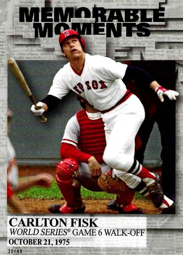 2017 Topps Memorable Moments 5x7 #MM-8 Carlton Fisk Front