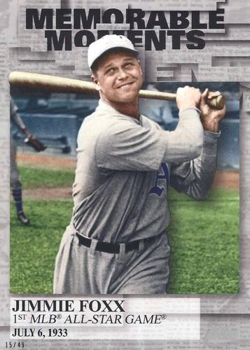 2017 Topps Memorable Moments 5x7 #MM-26 Jimmie Foxx Front