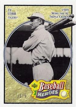 2005 Upper Deck Baseball Heroes #196 Ty Cobb Front