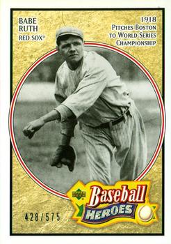 2005 Upper Deck Baseball Heroes #101 Babe Ruth Front