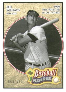 2005 Upper Deck Baseball Heroes #188 Ted Williams Front