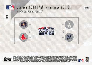 2018 Topps Now - LCS Matchup #MU1 Clayton Kershaw / Christian Yelich Back