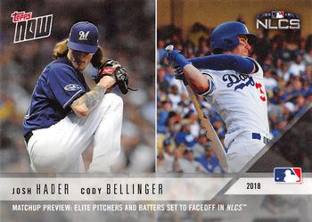 2018 Topps Now - LCS Matchup #MU2 Josh Hader / Cody Bellinger Front
