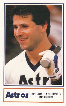 1986 Kool-Aid Houston Astros #1 Jim Pankovits Front