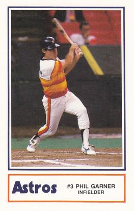 1986 Kool-Aid Houston Astros #9 Phil Garner Front