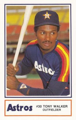 1986 Kool-Aid Houston Astros #20 Tony Walker Front