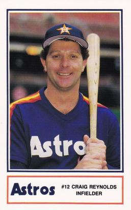 1988 Houston Astros Police #19 Craig Reynolds Front
