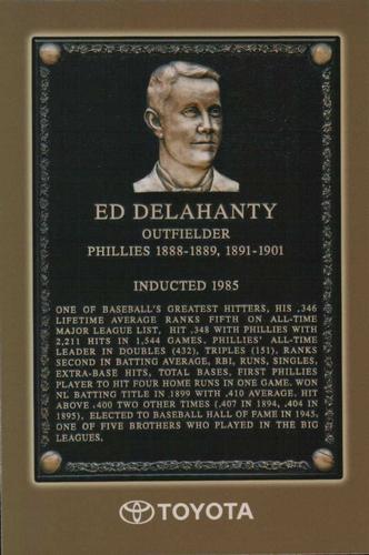 2006 Toyota Philadelphia Phillies Wall Of Fame #NNO Ed Delahanty Front